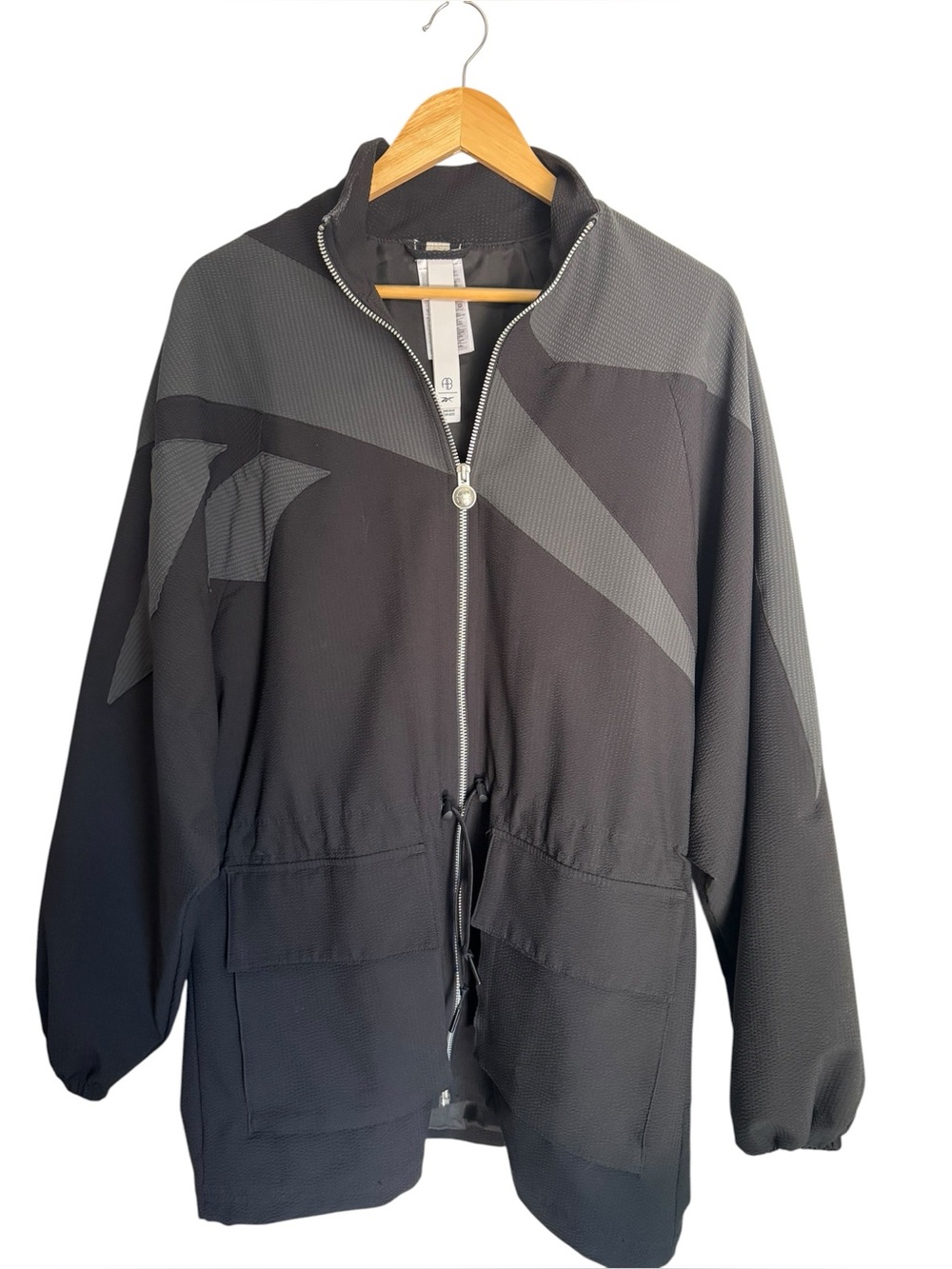Anine Bing x Reebok Women's Windbreaker Jacket Black Medium Limited Edition - Picture 1 of 14